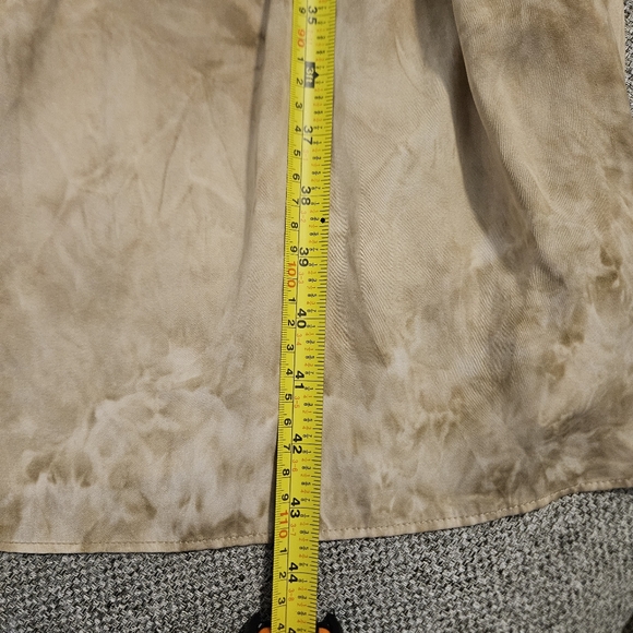 MADISON GREY Tiered Dress Tan Size Small - Picture 11 of 12